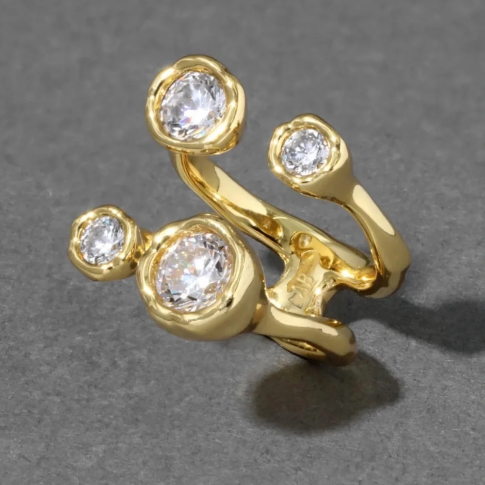 ALEXIS BITTAR • Asterales Gold Open Ring